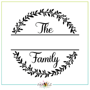 Family Monogram - Full Wreath 2