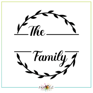 Family Monogram - Full Wreath 1