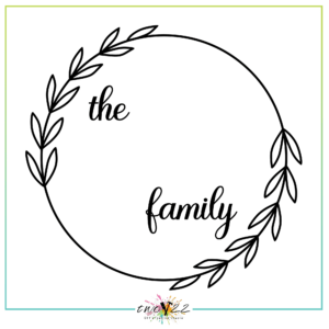 Family Monogram - Half Wreath 2