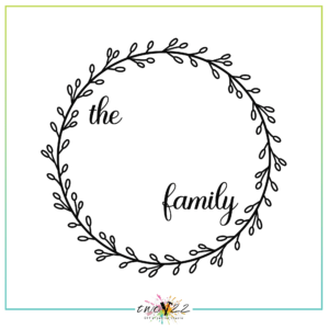 Family Monogram - Full Wreath 4