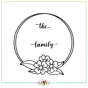 Family Monogram - Flower